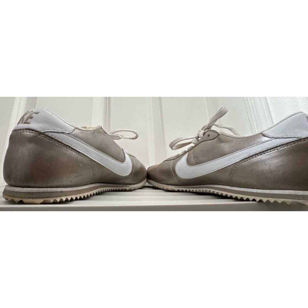 Vintage Nike Cortez Metallic Champagne Gold Leather Sneakers Y2K Women’s 8 - Picture 6 of 16